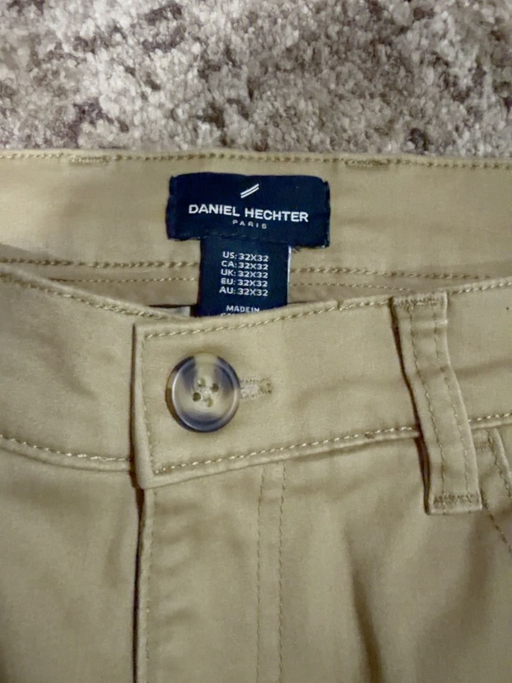 Daniel Hechter Tan Chino Pants - Straight Fit